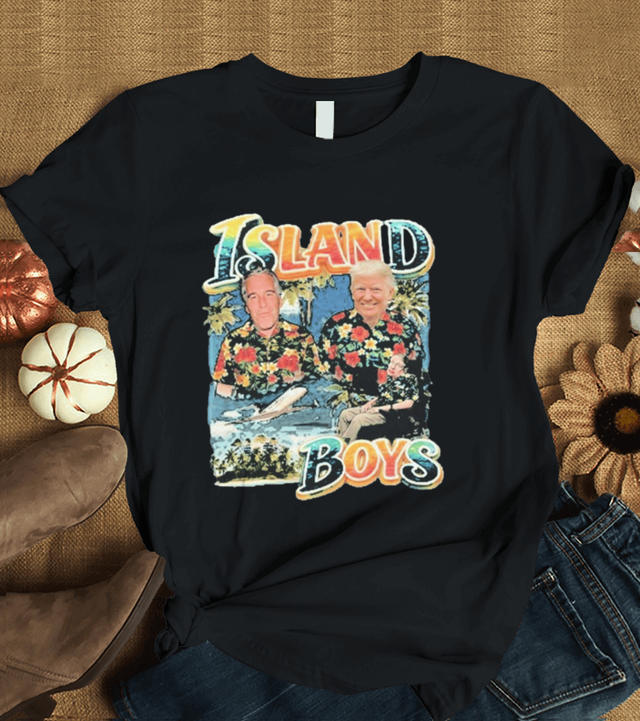 Island Boys Trump Epstein Hawking Hawaiian T-Shirt