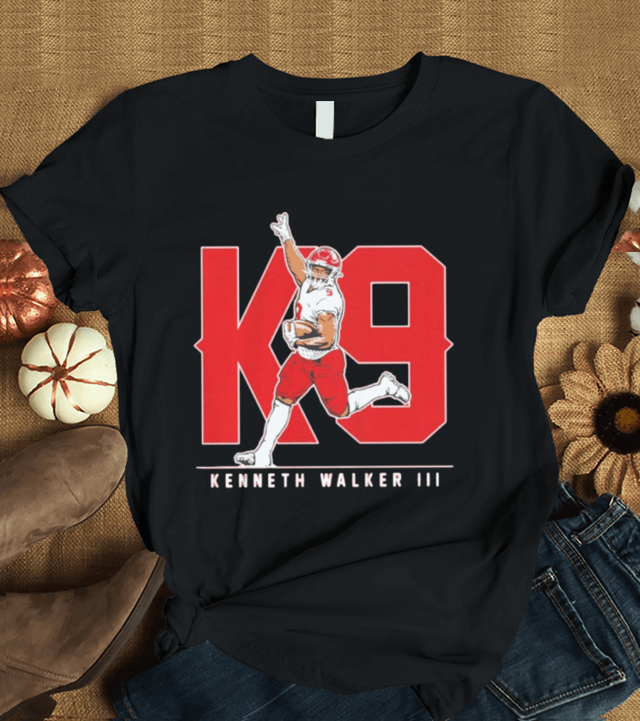 Kenneth Walker III K9 Kansas City Chiefs Football Player T-Shirt