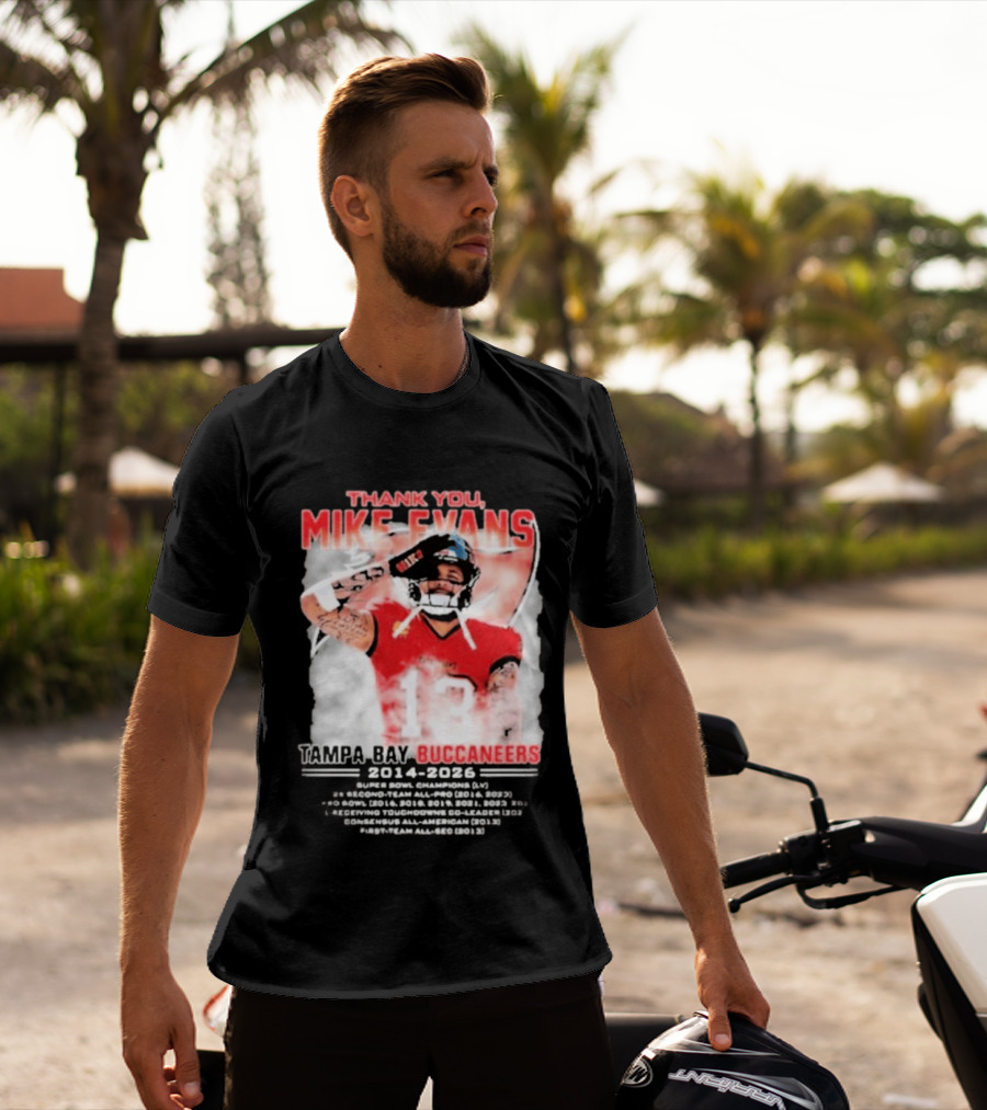 Mike Evans 13 Tampa Bay Buccaneers Thank You 2014 2026 T-Shirt