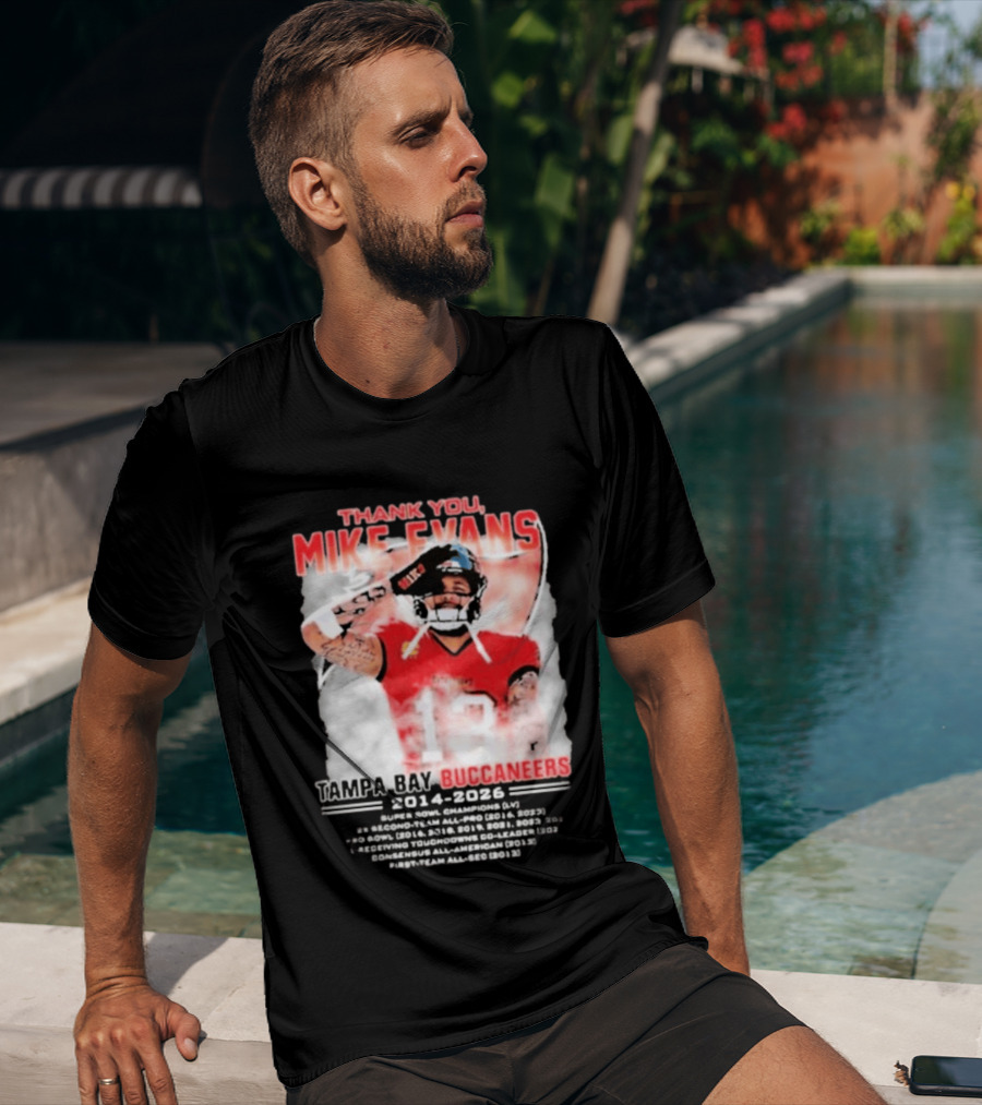 Mike Evans 13 Tampa Bay Buccaneers Thank You 2014 2026 T-Shirt
