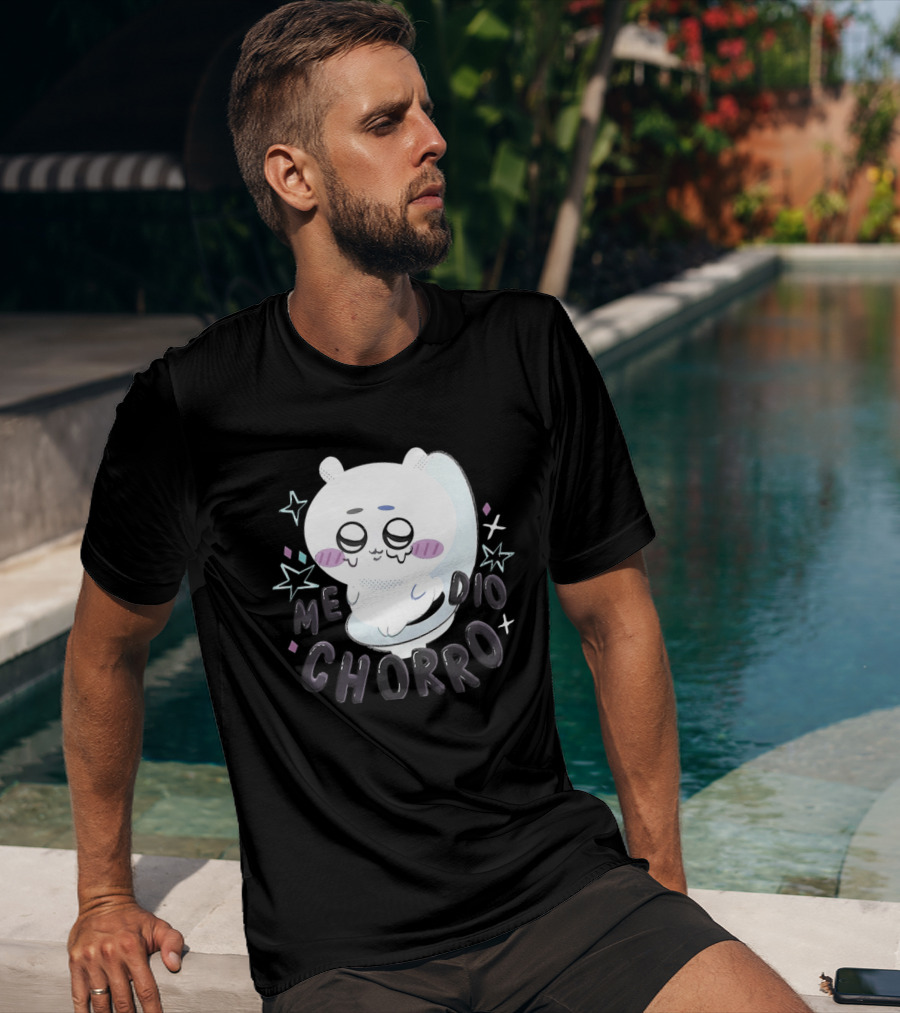 Hachiware Me Dio Chorro Chiikawa Cute Character Expression T-Shirt