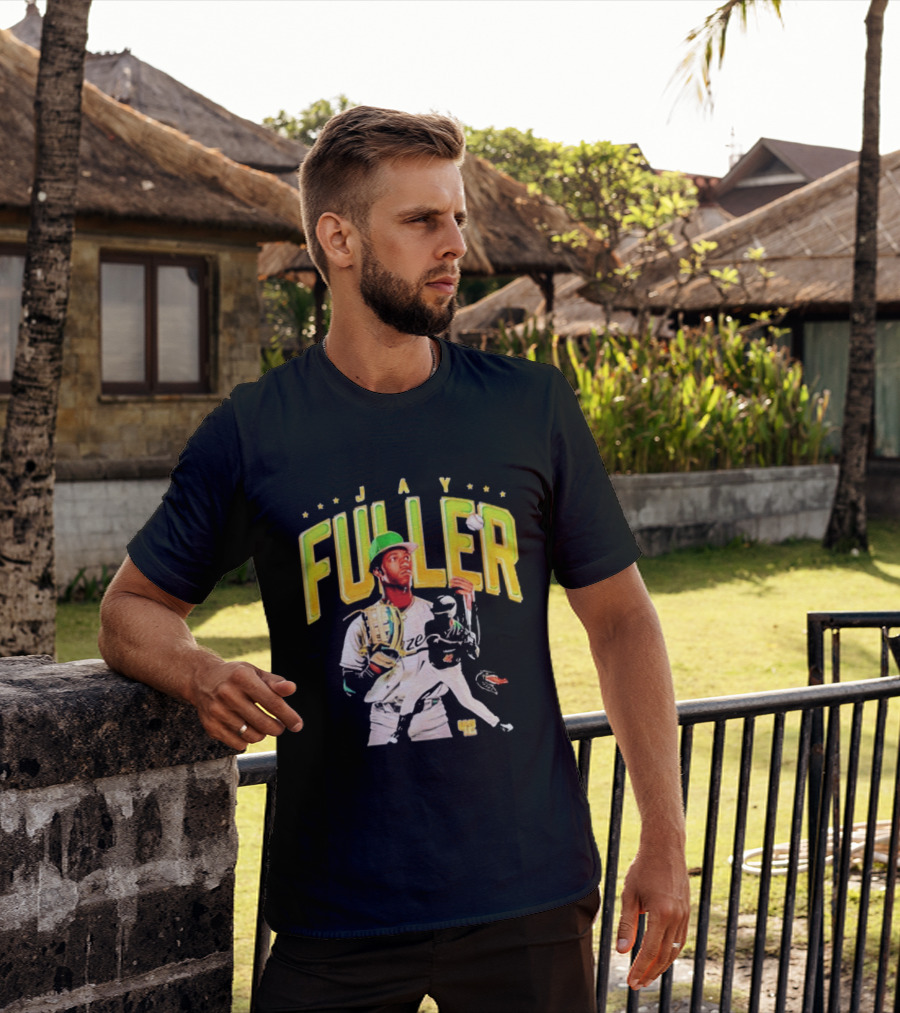 Jay Fuller UAB Baseball Player NCAA Collage With Catcher And Batter T-Shirt