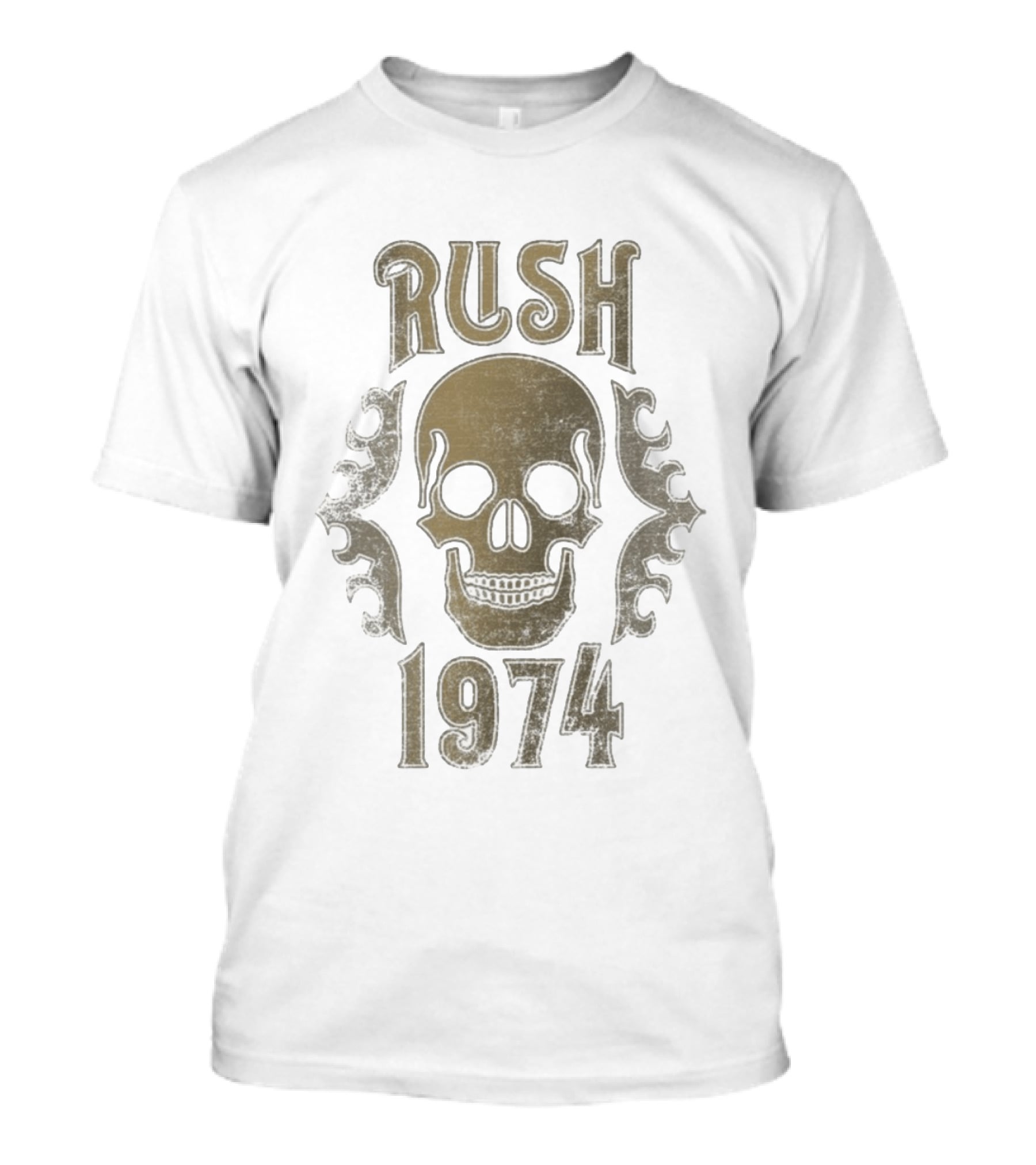 Rush Skull 1974 Retro Vintage Aesthetic T-Shirt