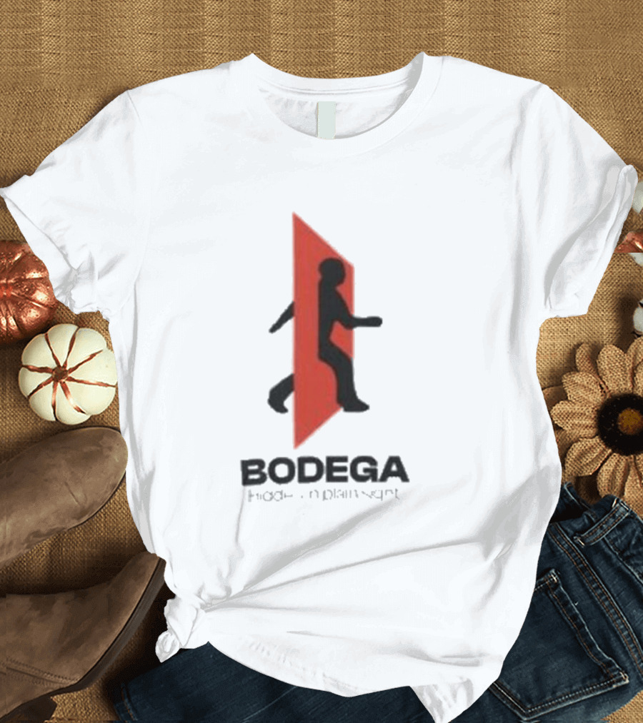 Bodega Doors Of Perception Person Walking Through Red Portal T-Shirt