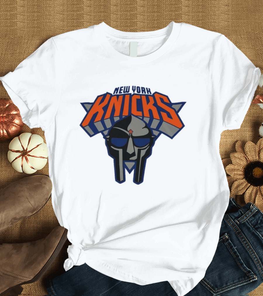 New York Knicks MF Doom Mask Collaboration T-Shirt