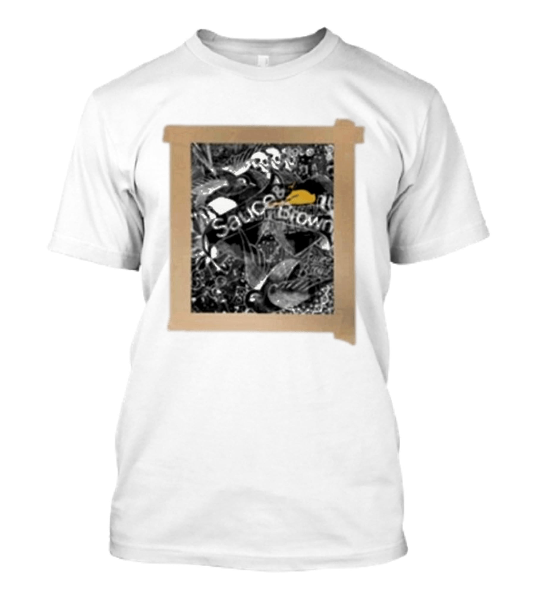 Sauceandbrown Project Press Ornate Bird And Skull T-Shirt