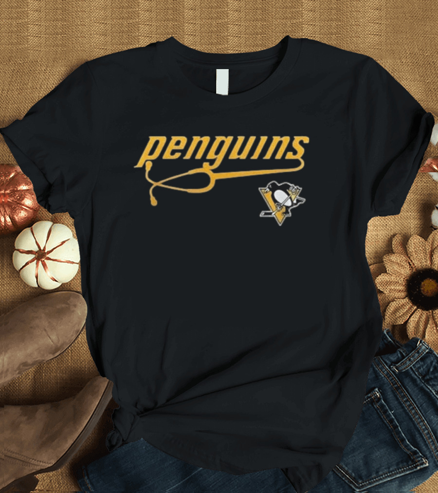 Pittsburgh Penguins Healthcare Appreciation Night 2026 Stethoscope T-Shirt