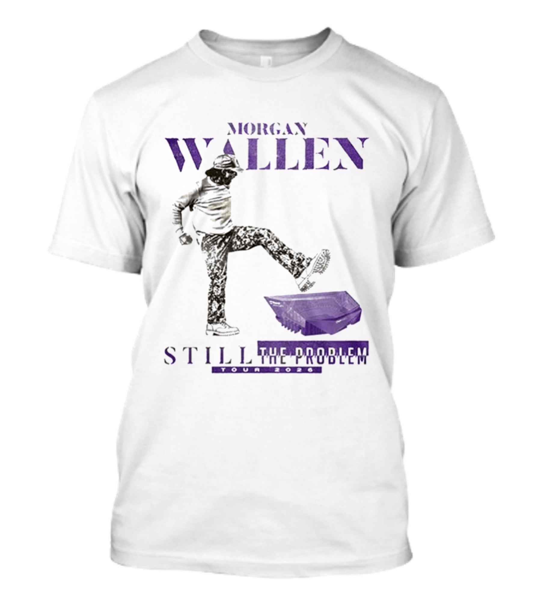 Morgan Wallen Still The Problem Tour 2026 Minnesota Vikings Collaboration T-Shirt