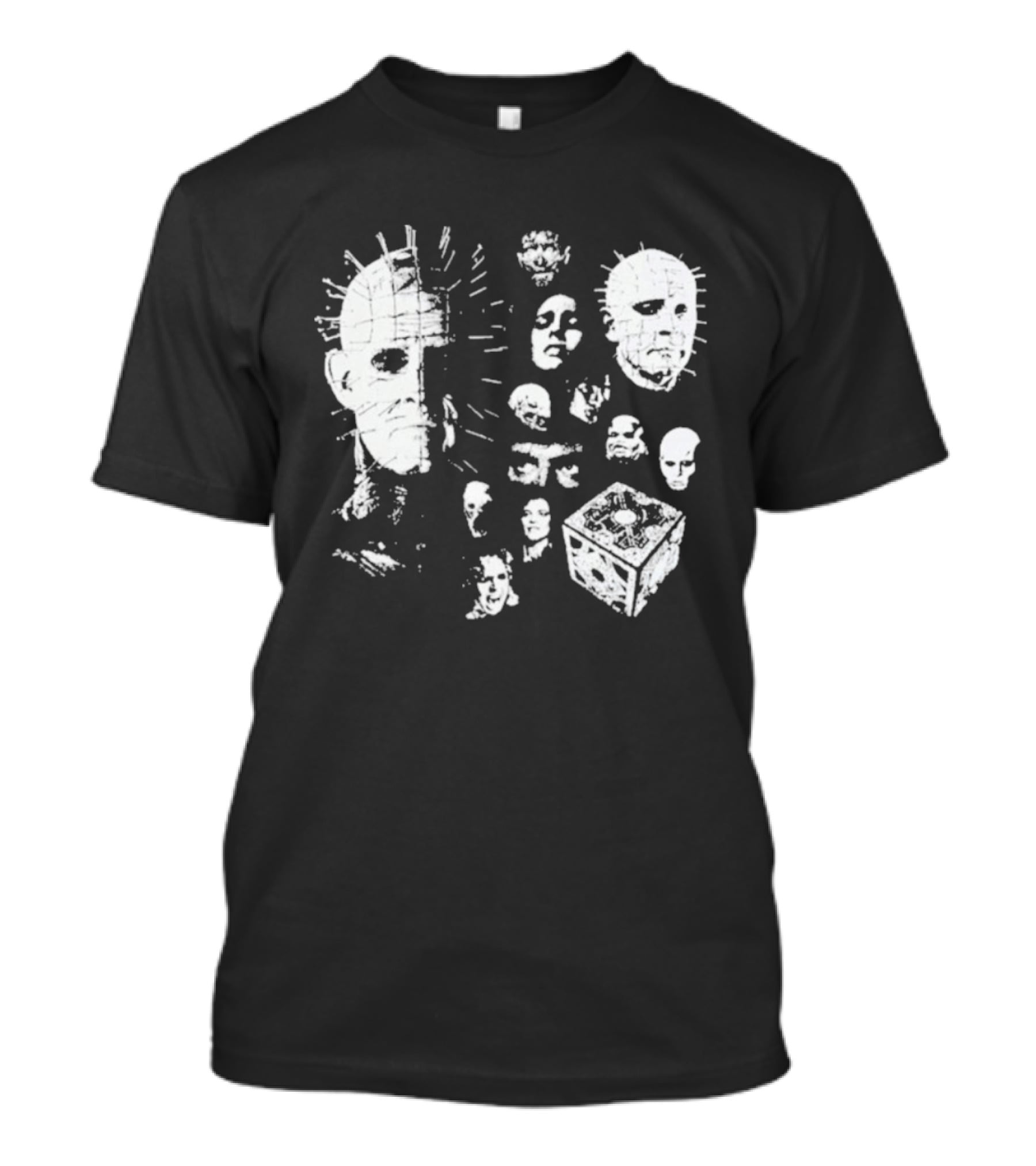 Futuremonsters Hellraiser Puzzle Box And Cenobite Faces T-Shirt