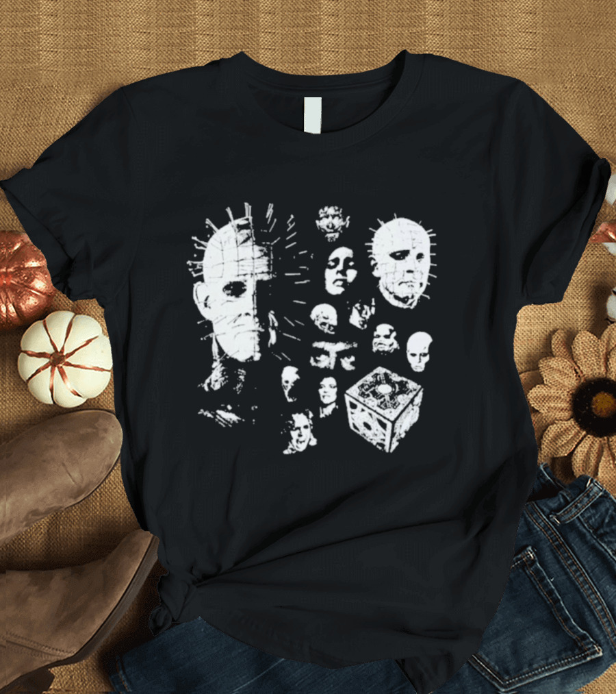 Futuremonsters Hellraiser Puzzle Box And Cenobite Faces T-Shirt