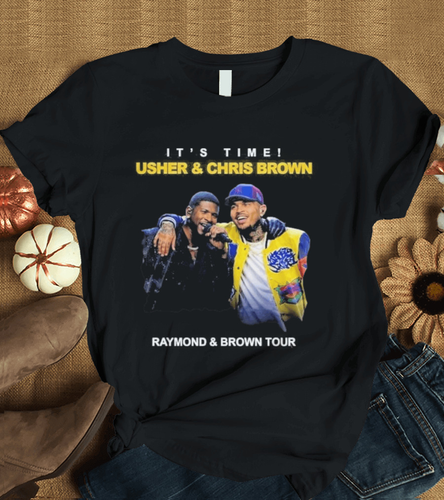 Usher & Chris Brown Raymond & Brown Tour It's Time T-Shirt