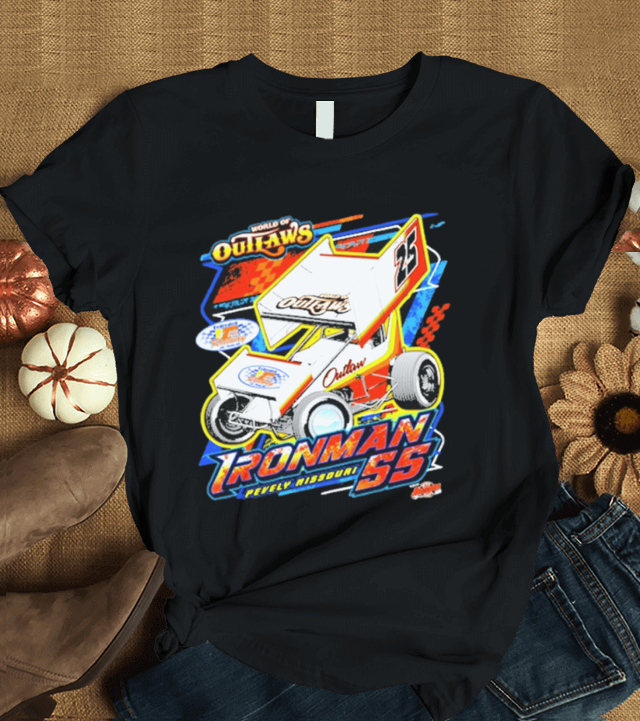 World Of Outlaws Sprint Car Series Ironman 55 Pevely Missouri Racing 23 T-Shirt