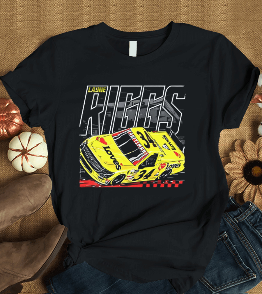 Louie Riggs Jesus Oh No I Sure Hope No One Punishes Me For My Sins Racing 34 T-Shirt