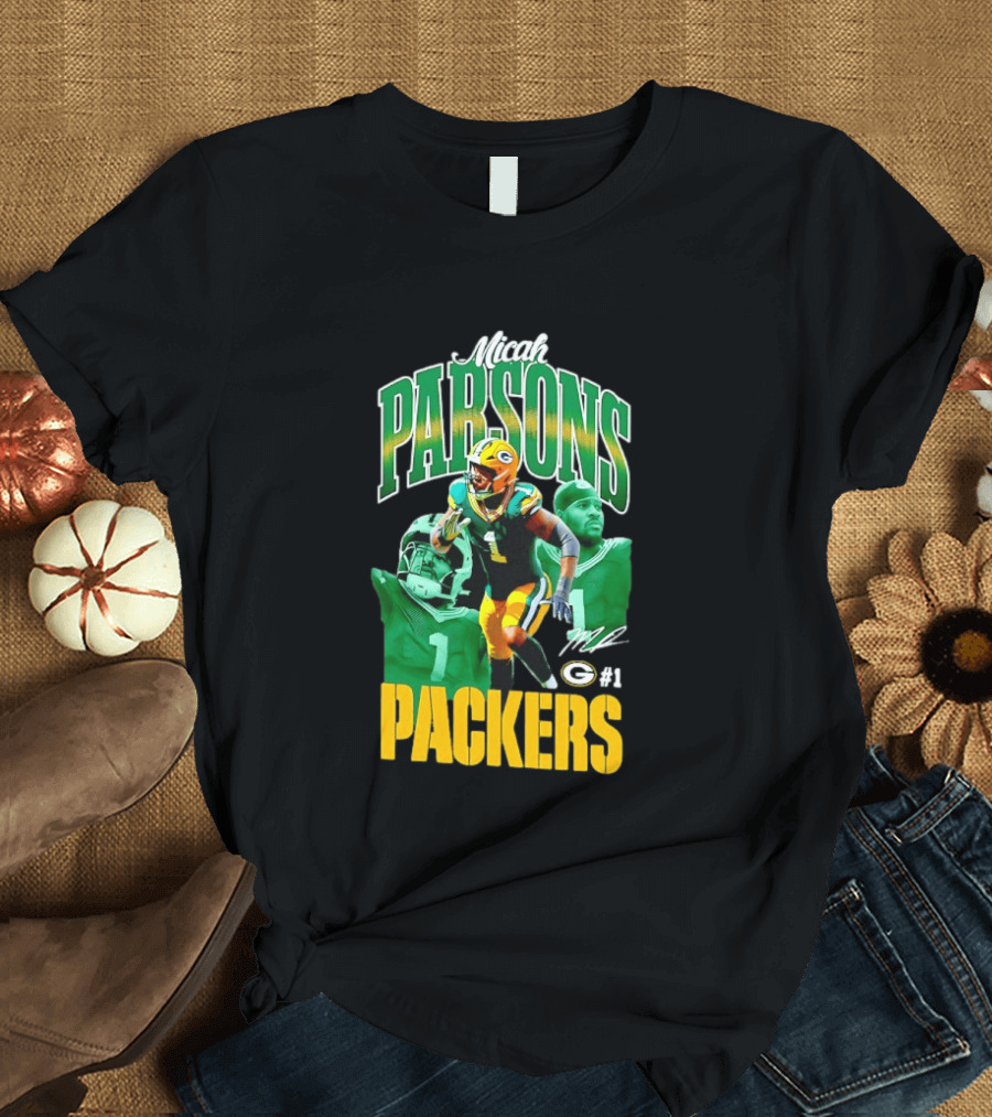 Micah Parsons Green Bay Packers NFL Iconic 2023 #1 T-Shirt