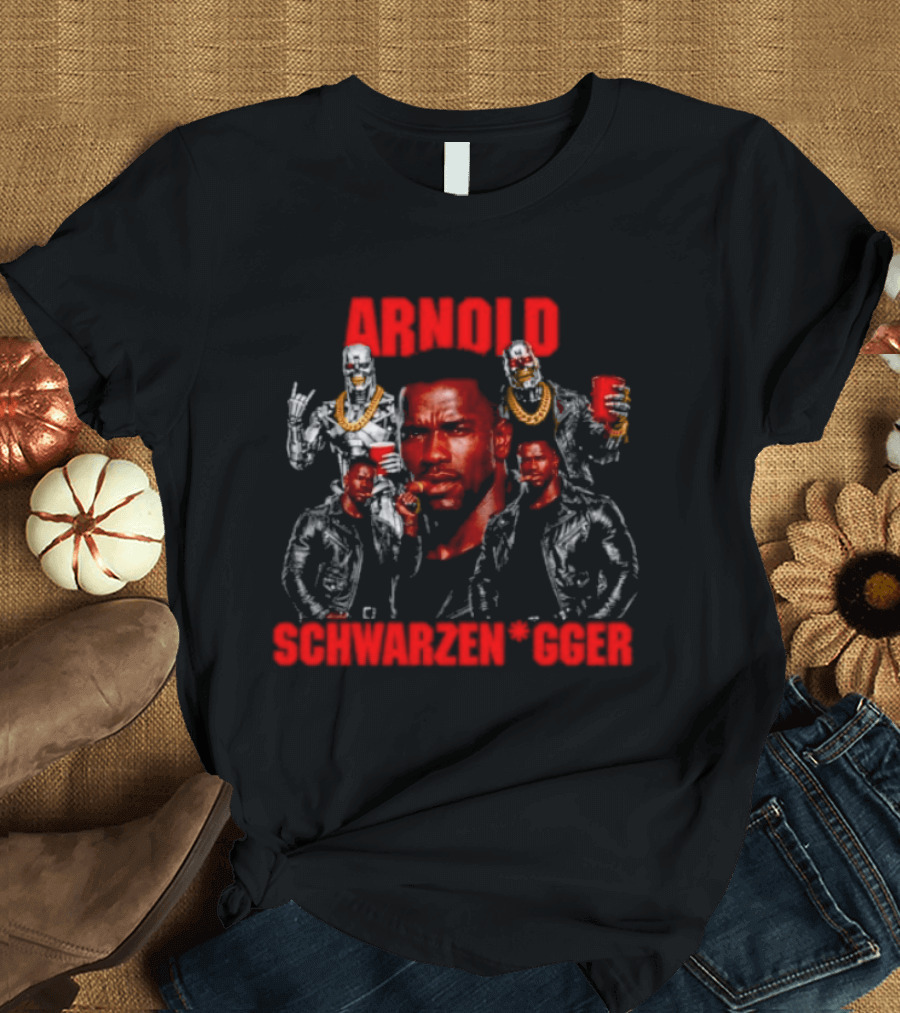 Arnold Schwarzenegger Iconic Movie Characters And Bodybuilding Poses T-Shirt