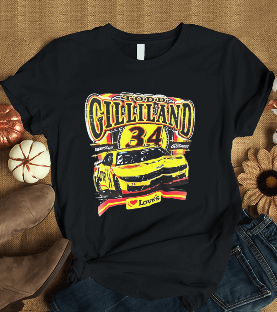 Todd Gilliland NASCAR Love's Travel Stops 34 Racing Car T-Shirt