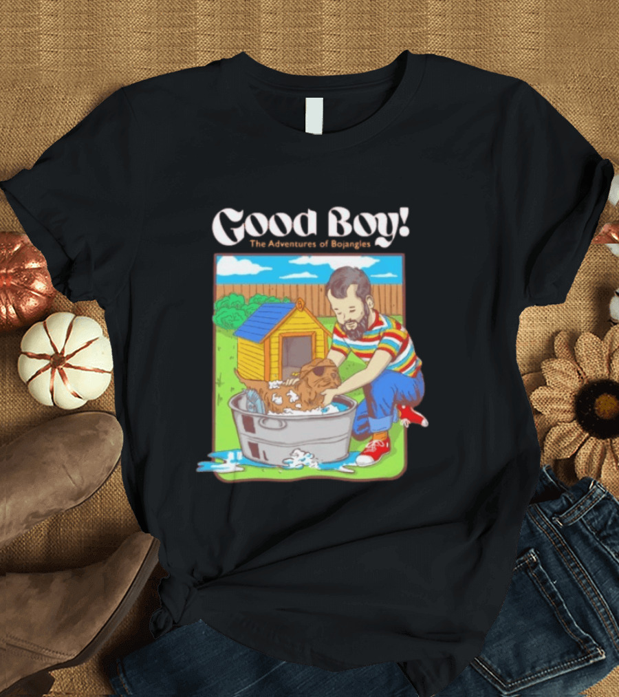 Good Boy The Adventures Of Bojangles Dog Bath Scene T-Shirt