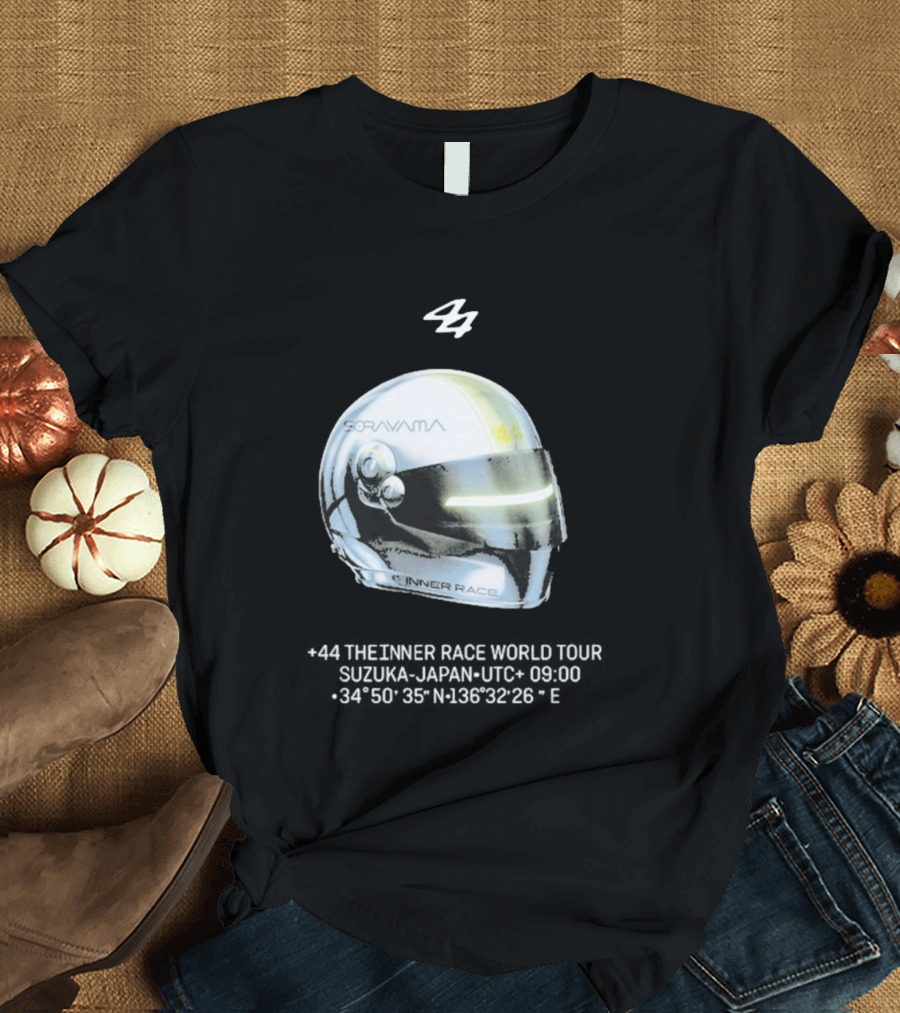Sorayama Inner Race 44 Lewis Hamilton Helmet T-Shirt