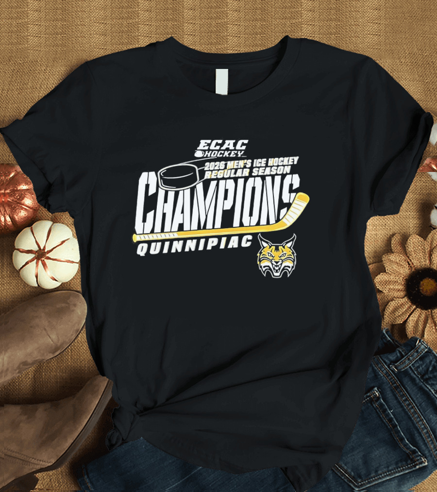 NCAA Hockey Frozen Four 2023 Champions Quinnipiac Bobcats T-Shirt