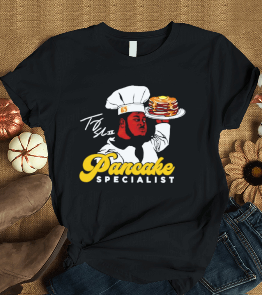 Trey Smith 65 Pancake Specialist Chef T-Shirt
