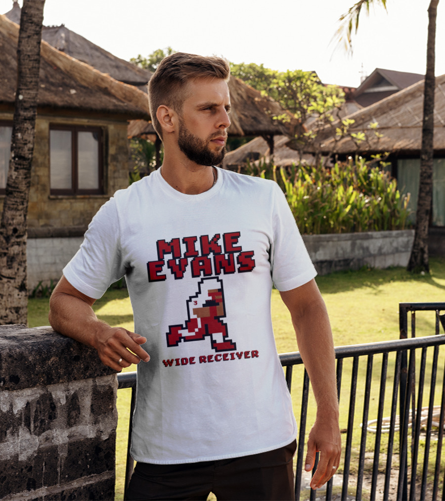 Mike Evans 8 Bit Wide Receiver NFL Football T-Shirt