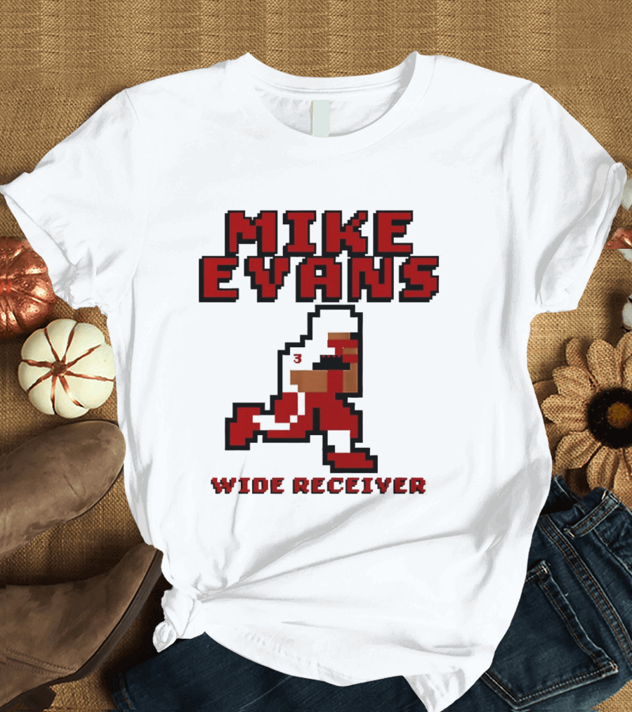 Mike Evans 8 Bit Wide Receiver NFL Football T-Shirt
