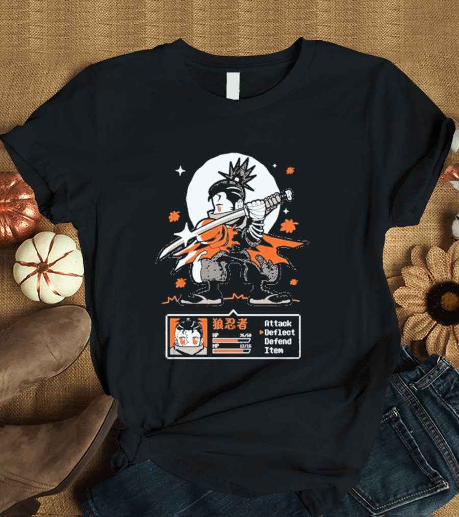 Attack Deflect Defense Item Ghost Wolf Goblin Tengu T-Shirt