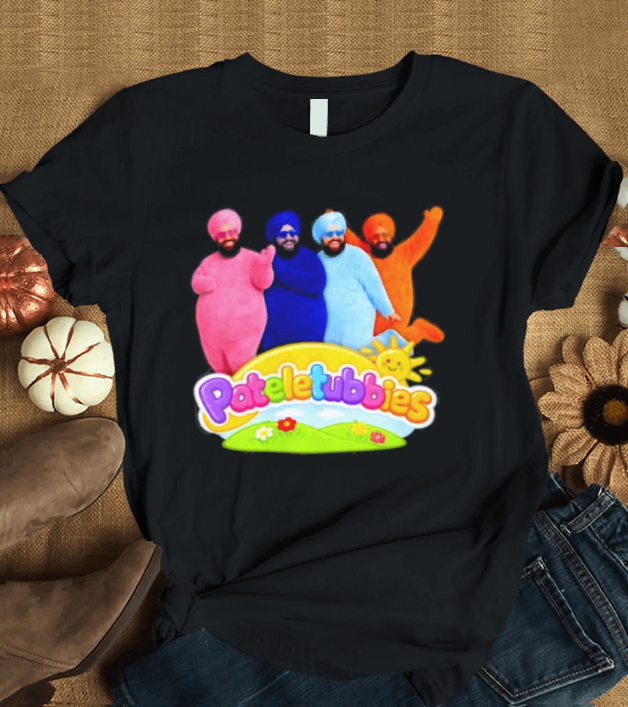 Pateletubbies Indian Characters With Colorful Outfits T-Shirt