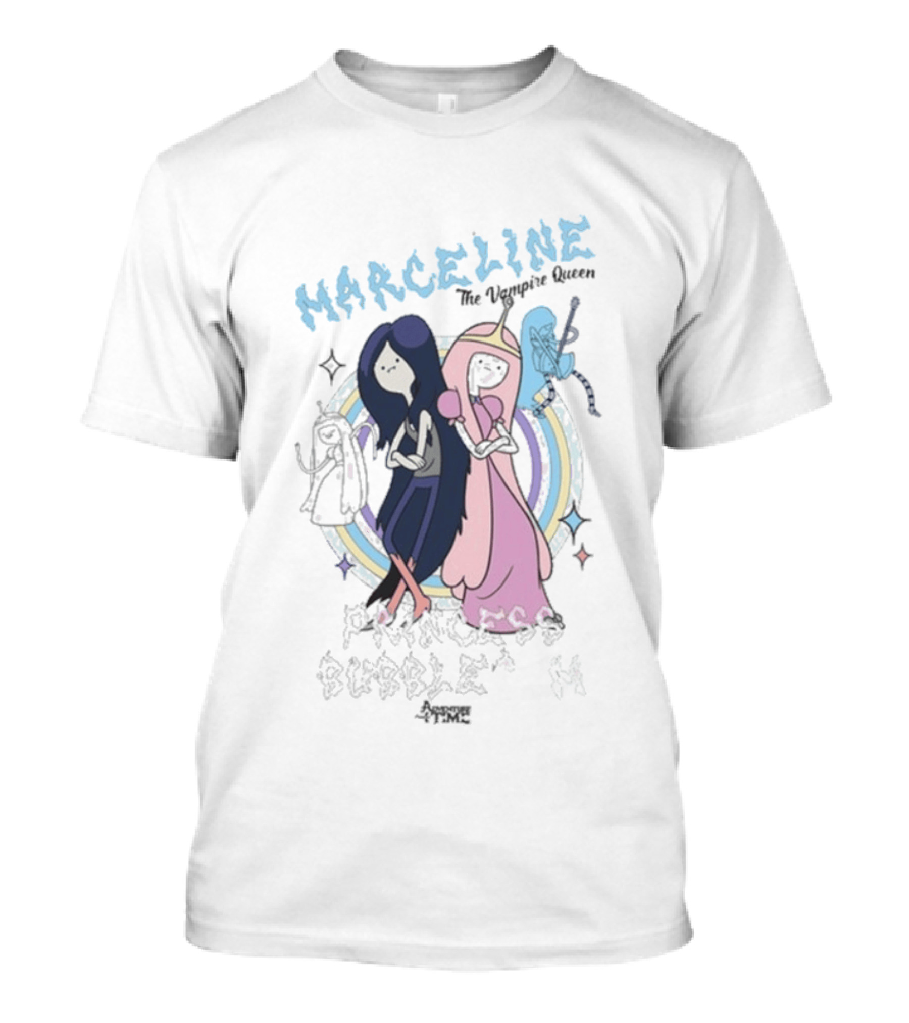 Adventure Time Marceline The Vampire Queen Princess Bubblegum T-Shirt