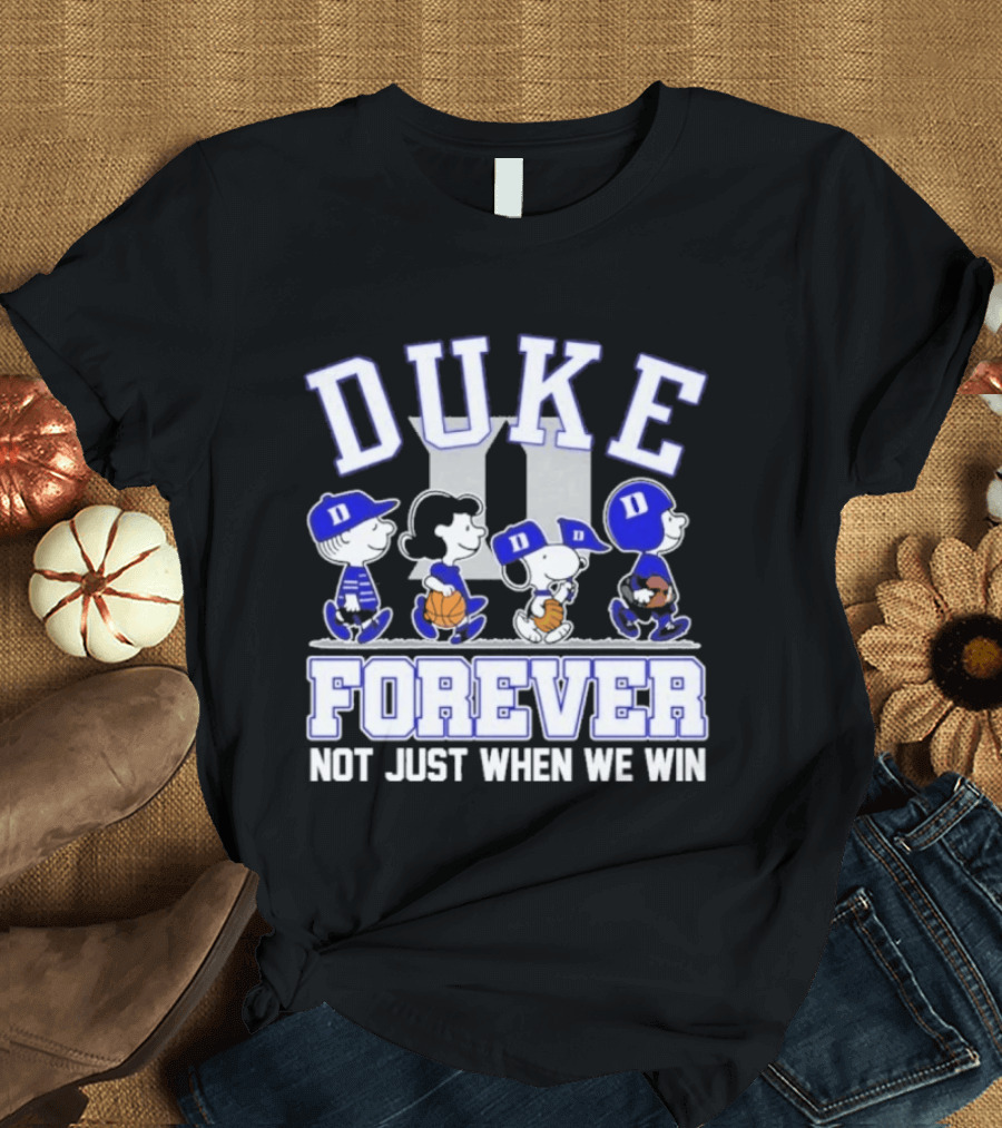 Duke Peanuts Abbey Road Forever Not Just When We Win 2026 T-Shirt