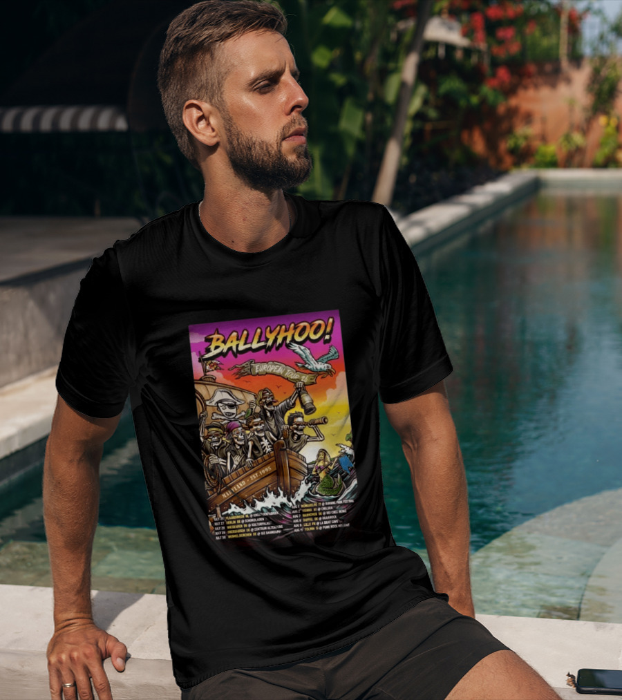 Ballyhoo European Tour 2026 Pirates Maryland Est 1995 T-Shirt