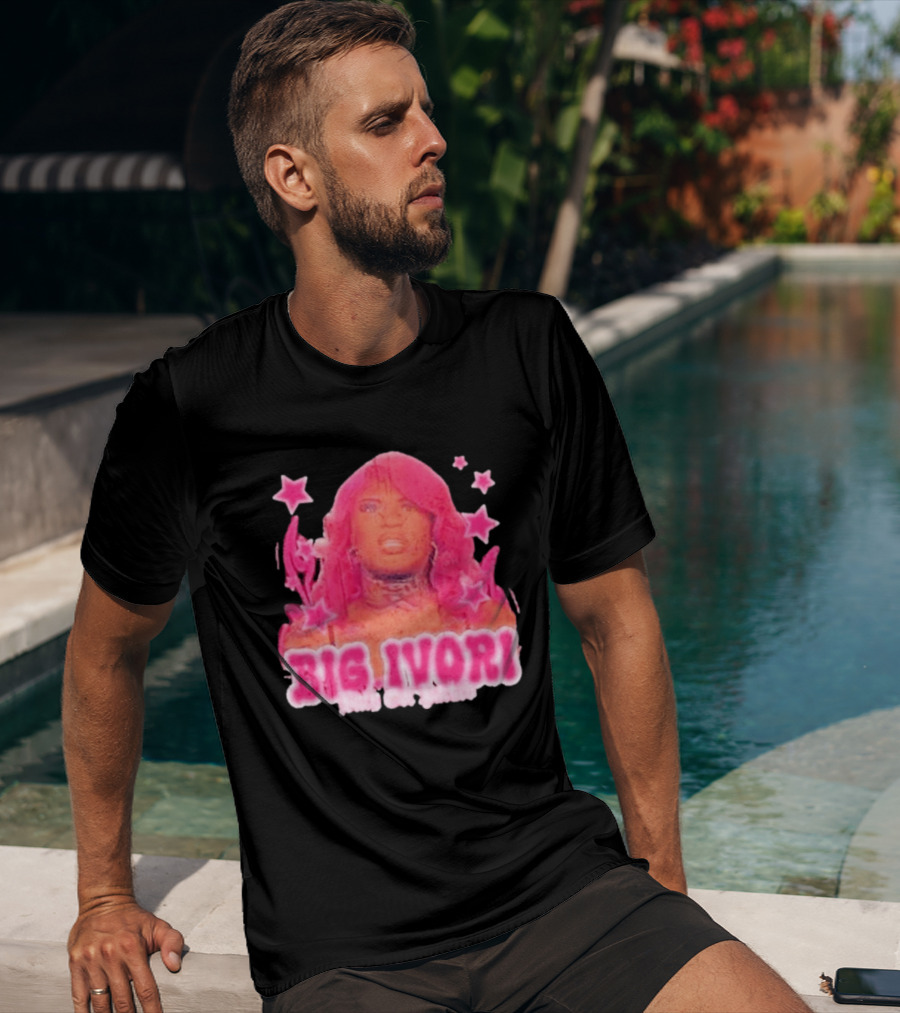 Big Ivori Bitch Got Parked Ivori Minor Stars Retro Pink Aesthetic T-Shirt