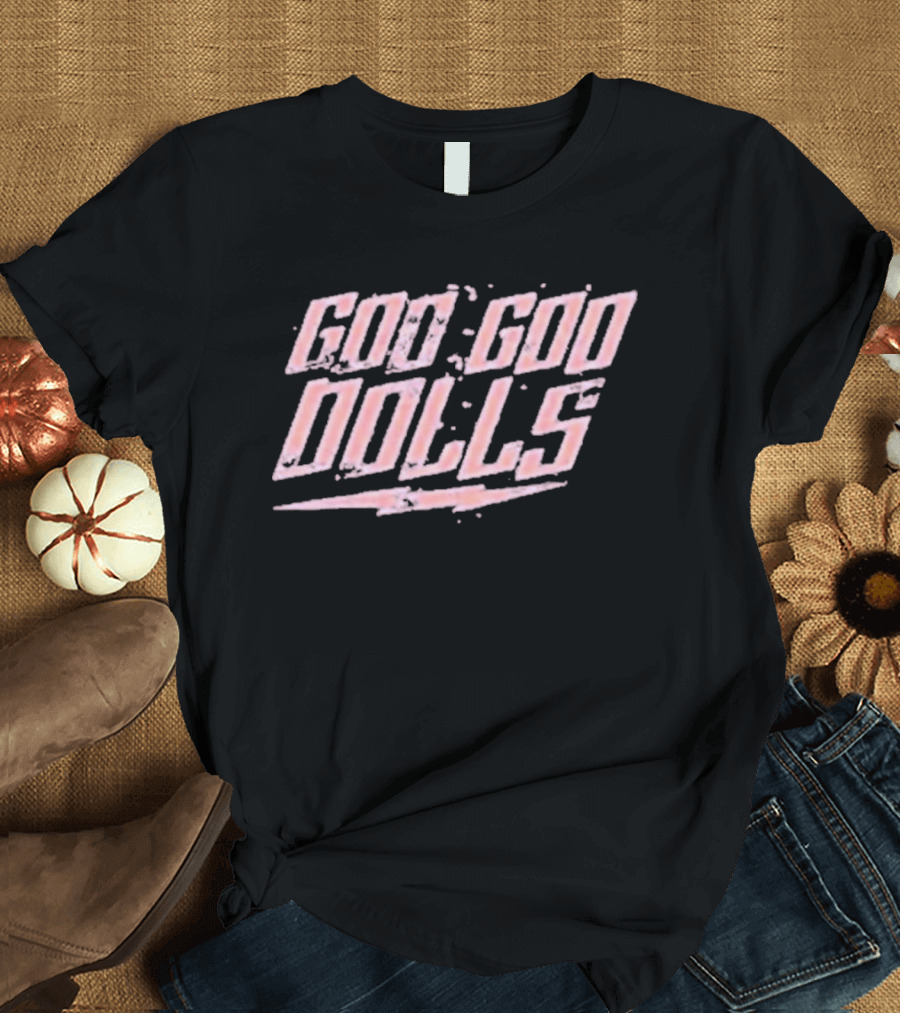 Goo Goo Dolls Lightning Logo Pink T-Shirt