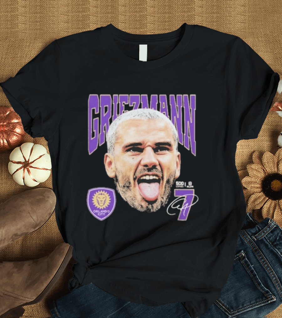 Griezmann Orlando City 7 Soccer Legend Celebration 500 T-Shirt