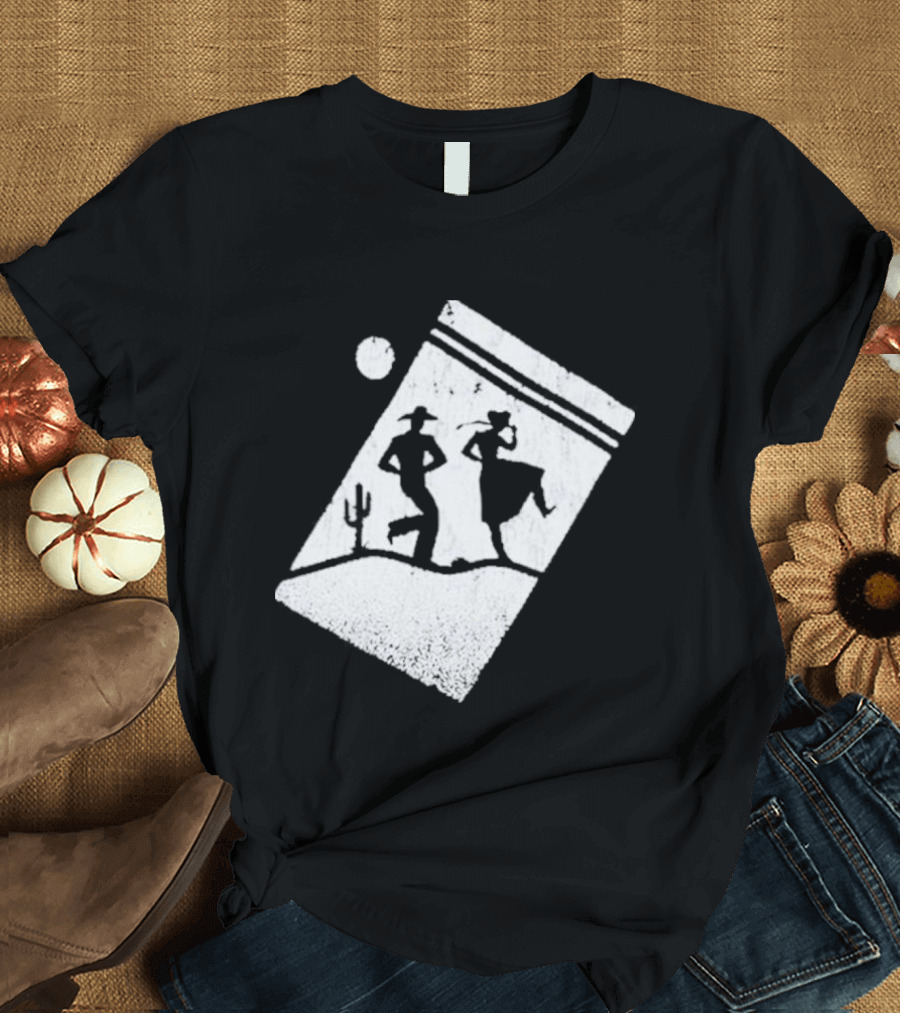 Paul Cauthen Cocaine Country Dancing Silhouette Cowboys Western T-Shirt