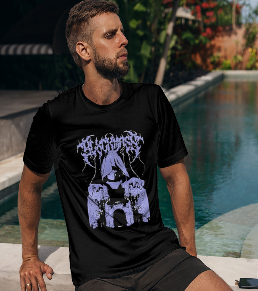 Blxckmass Necromancer Oversized Gothic Spellbinding Aesthetic T-Shirt