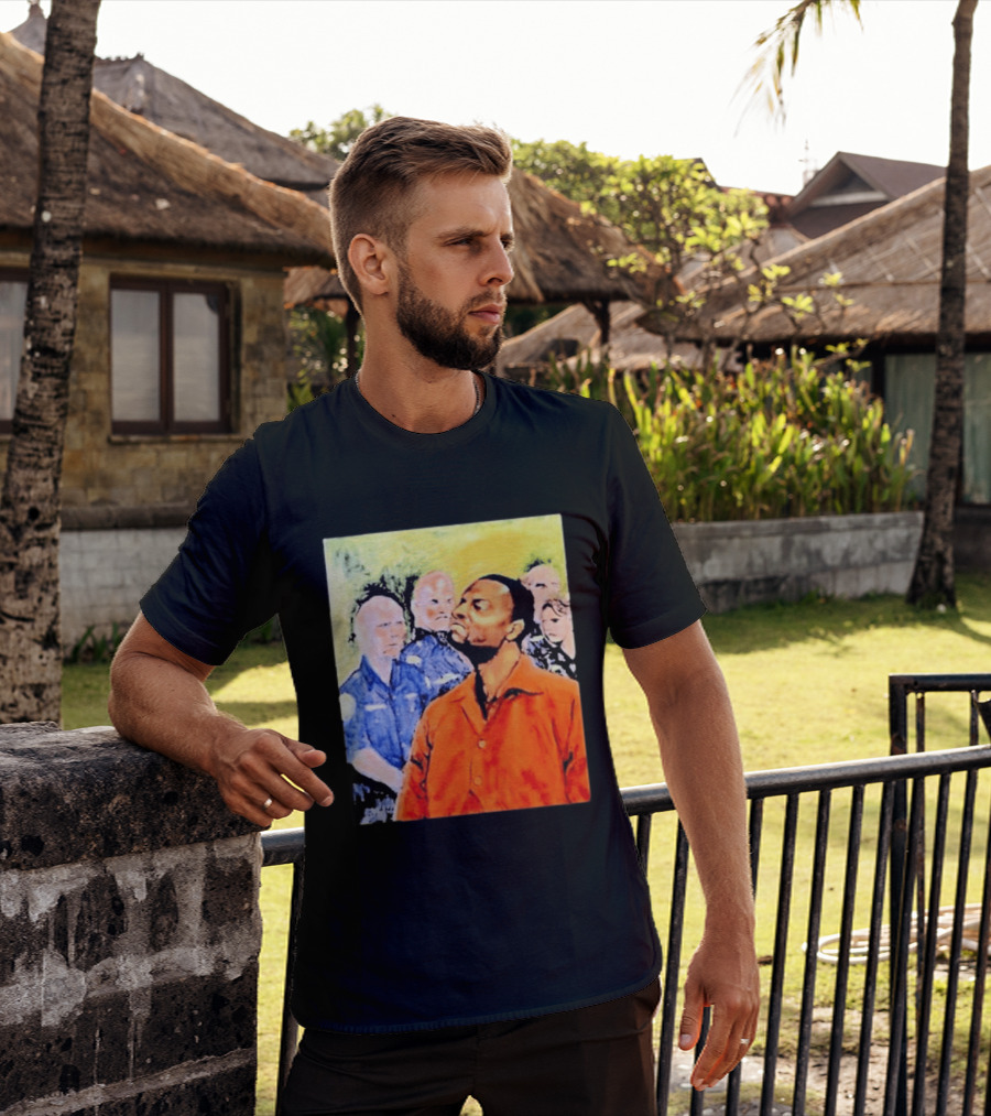 Rodney Hilton Jr Cloutfishing Artwork With Police Officers T-Shirt