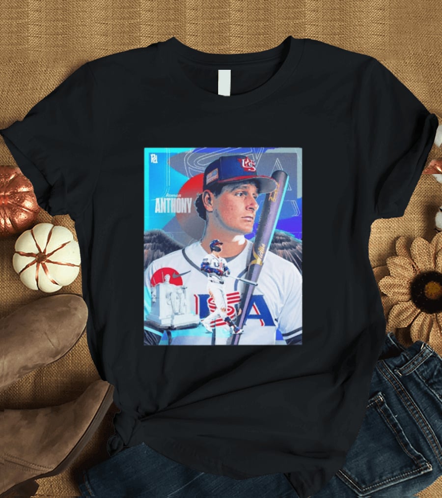 Roman Anthony USA Baseball 2026 World Baseball Classic Team Player T-Shirt