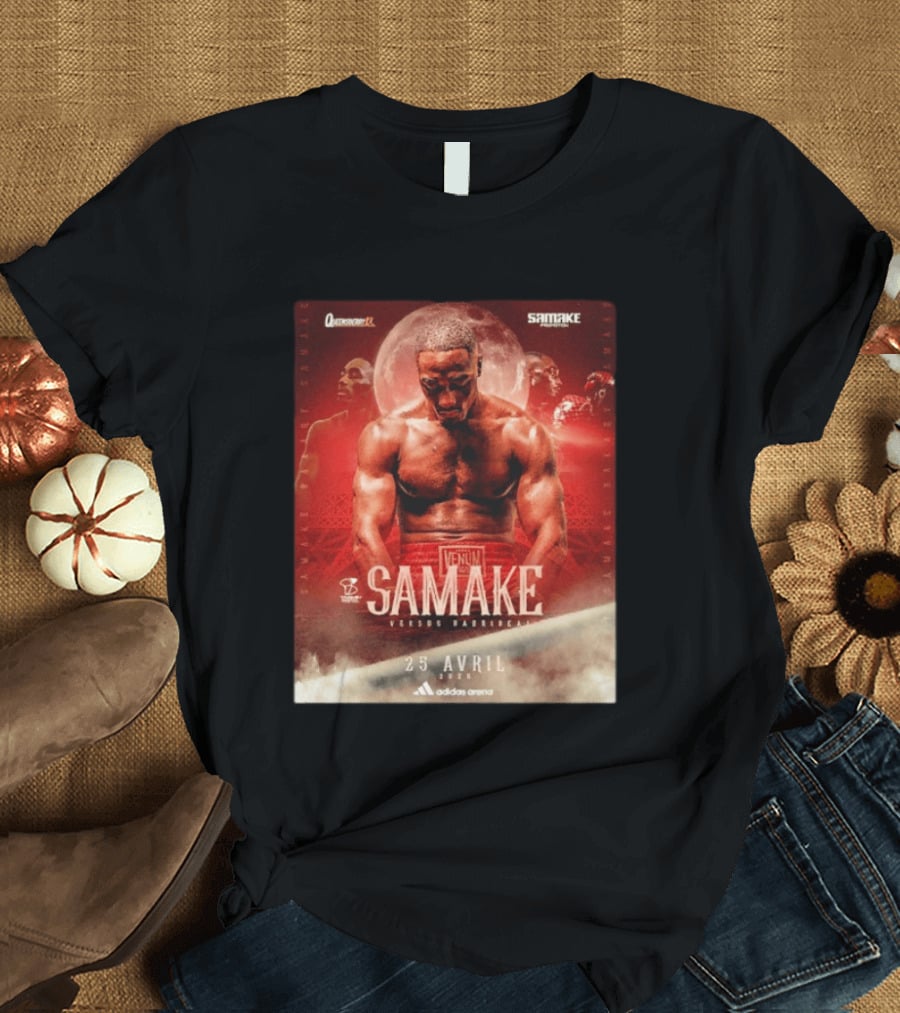 Samake Versus Hadribeaj 2026 Venum Boxing Match Adidas Arena April 25 T-Shirt