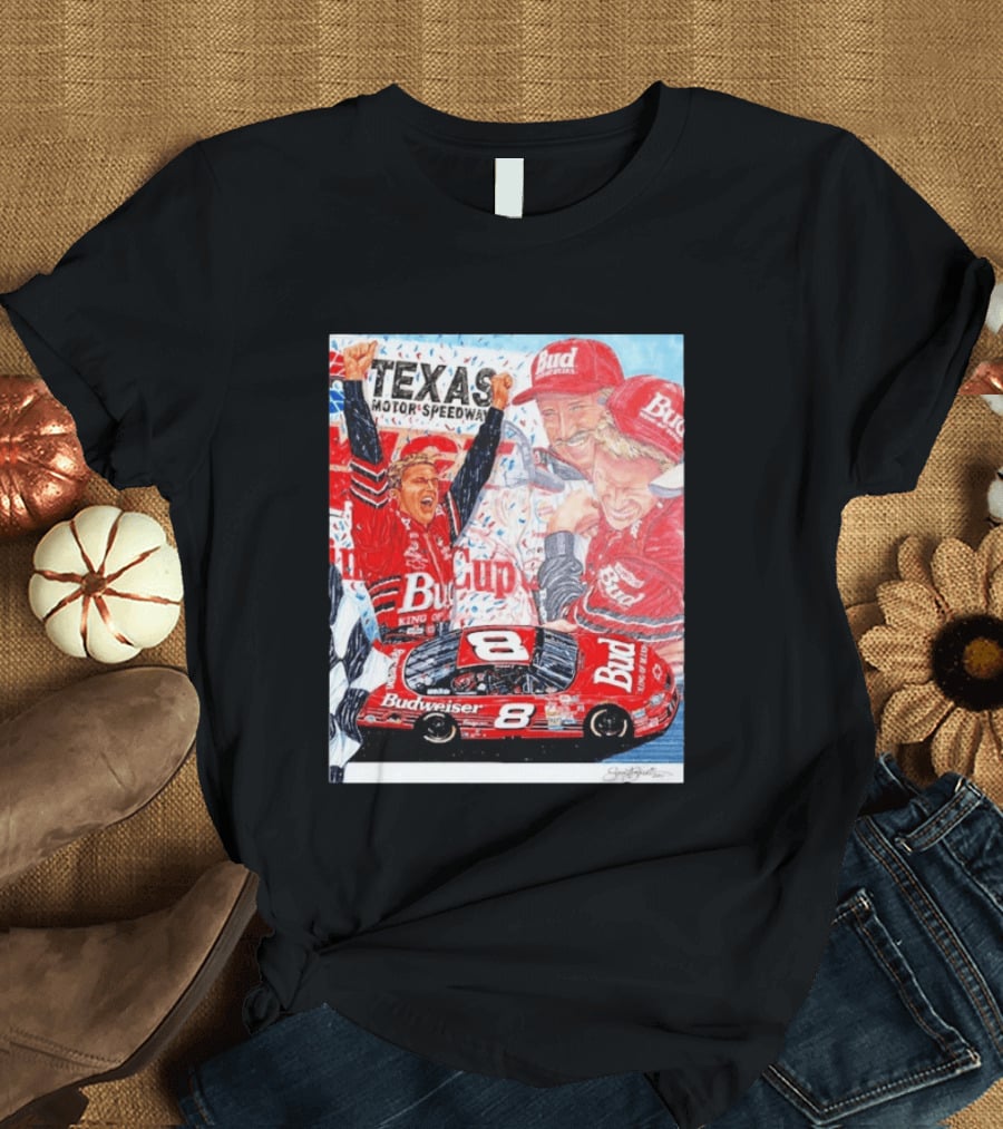 Texas Motor Speedway 2000 Dale Earnhardt Jr NASCAR Cup Series Budweiser Number 8 T-Shirt