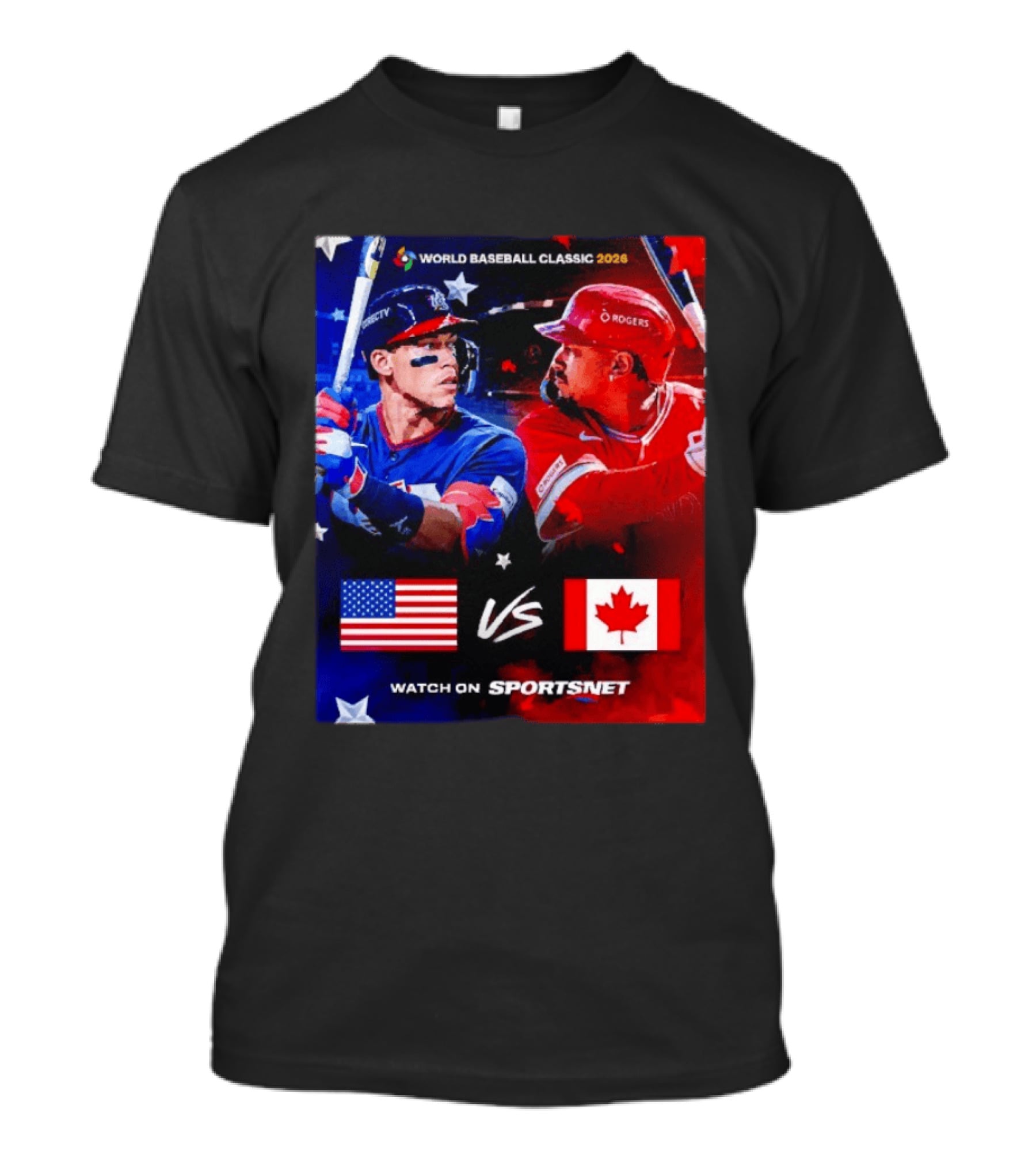 World Baseball Classic 2026 USA Vs Canada Sportsnet Event T-Shirt