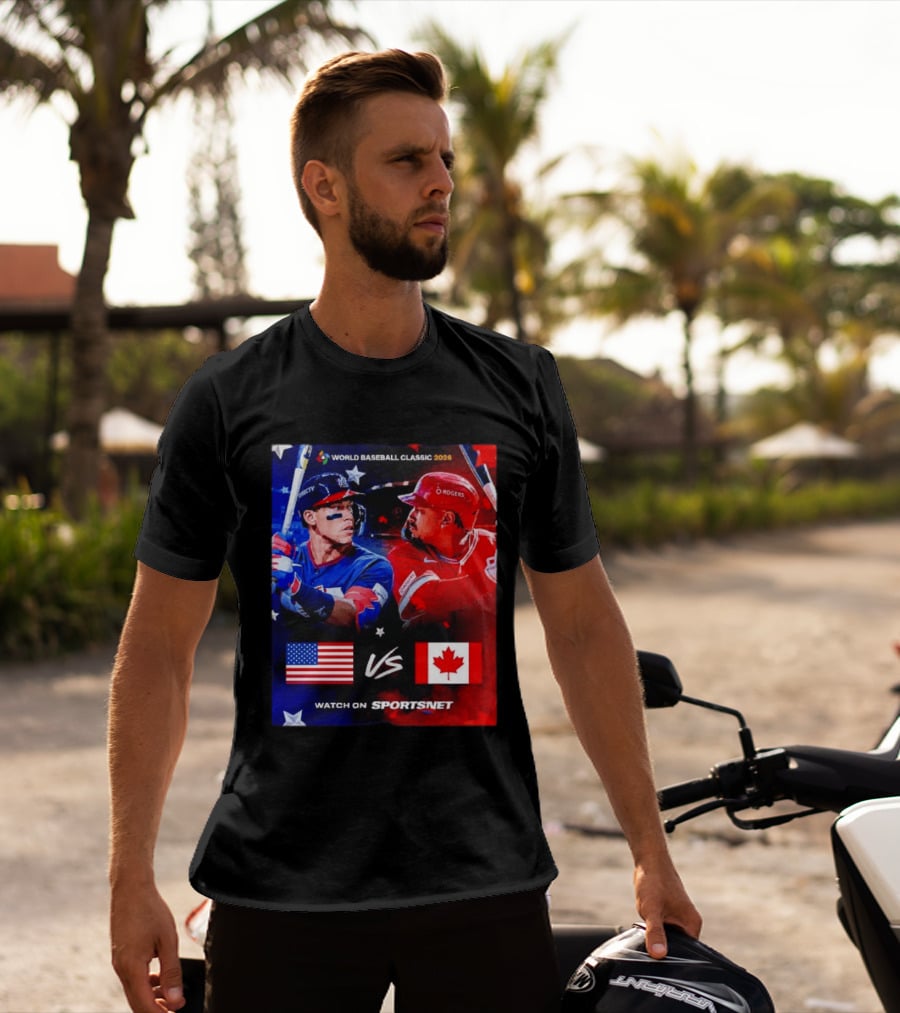World Baseball Classic 2026 USA Vs Canada Sportsnet Event T-Shirt