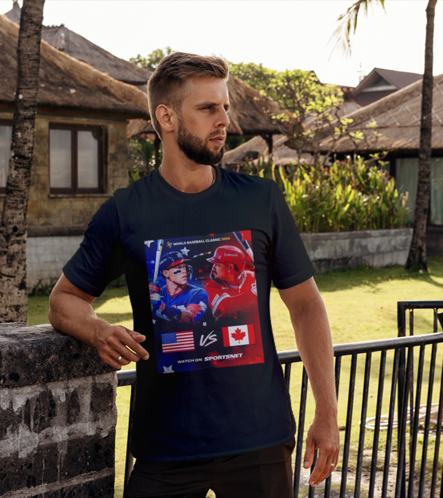 World Baseball Classic 2026 USA Vs Canada Sportsnet Event T-Shirt