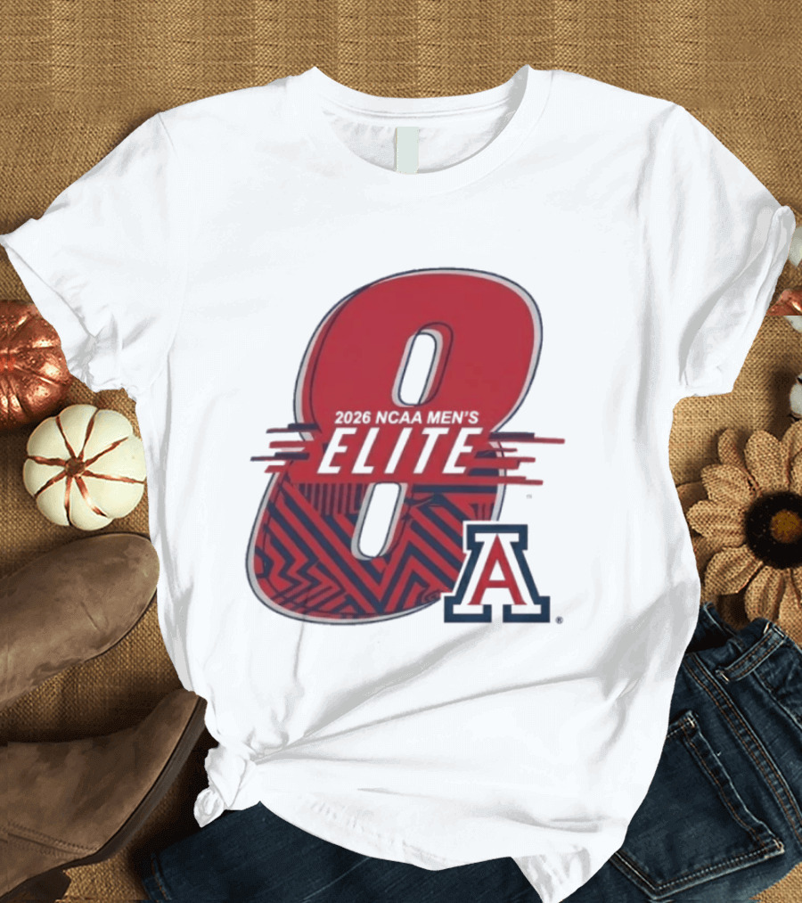 2026 NCAA Men's Elite 8 Arizona Wildcats Basketball T-Shirt