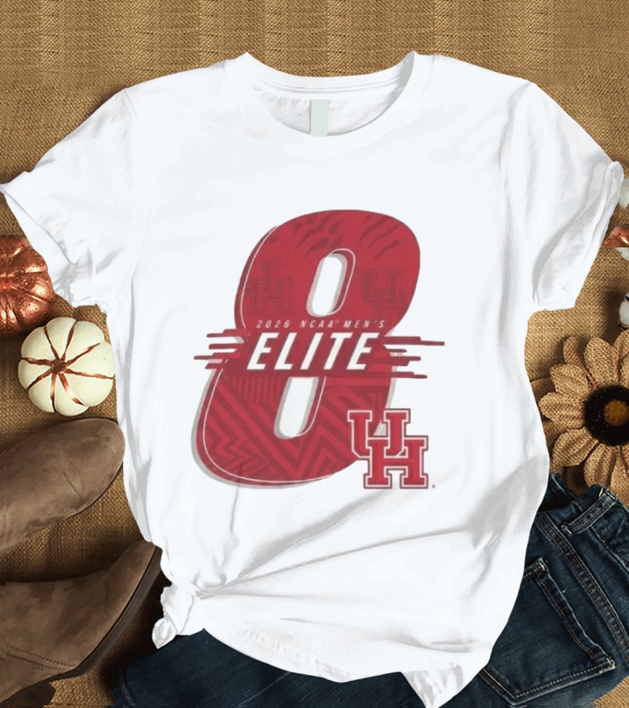 2026 NCAA Men's Elite 8 Houston Cougars UH T-Shirt