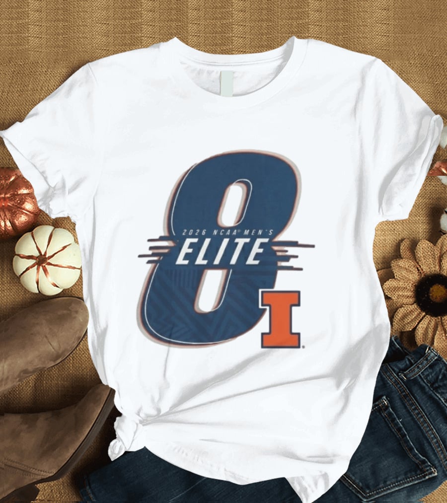 2026 NCAA Men's Elite 8 Illinois Fighting Illini I T-Shirt