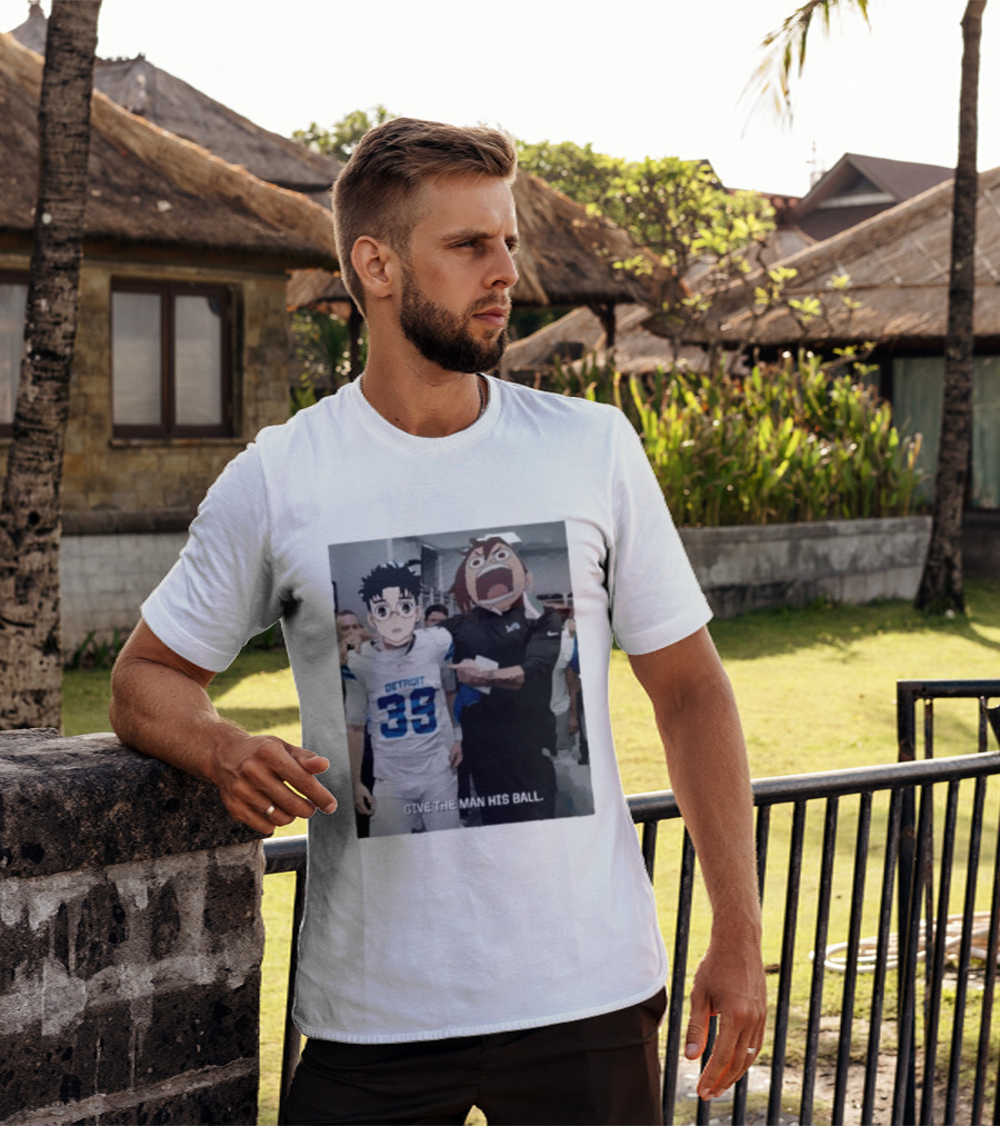 Detroit Lions Anime Give The Man His Ball T-Shirt