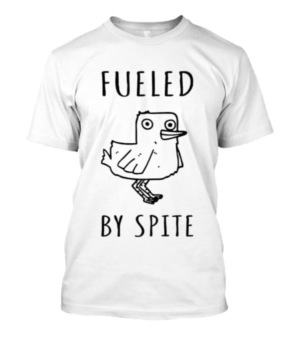 Fueled By Spite Funny Bird Doodle Drawing T-Shirt