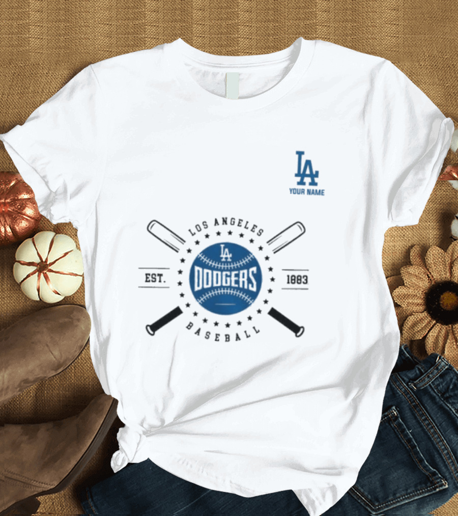 Los Angeles Dodgers Baseball Est 1883 LA Team Store T-Shirt