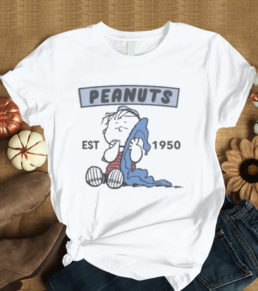 Peanuts Linus Blanket EST 1950 Classic Charlie Brown T-Shirt